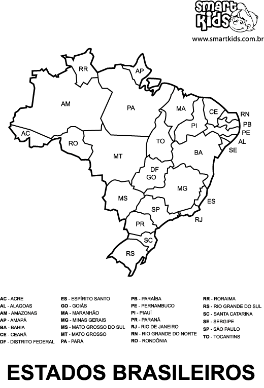 mapa do brasil. Mapa do Brasil.